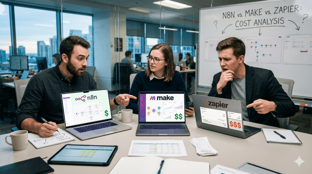 n8n vs Make vs Zapier: The Full Cost Comparison